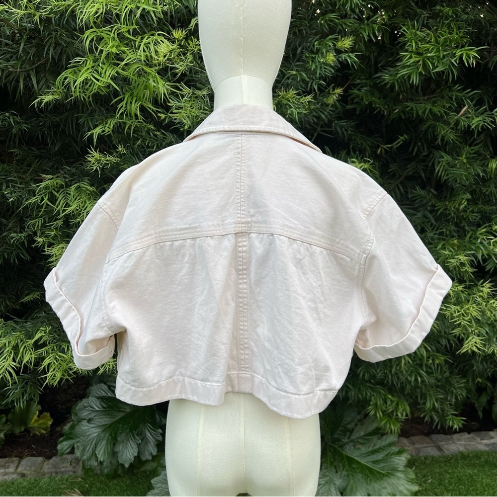 ZARA Cropped button up thick shirt - Picture 5 of 5